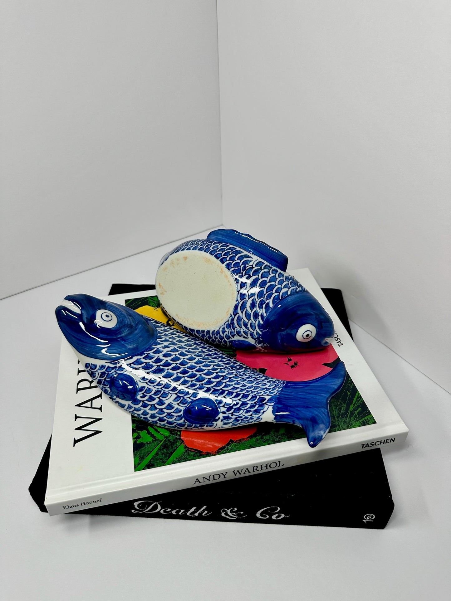 Vintage Seymour Mann Blue Porcelain Fish