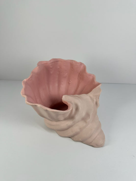 Ceramic Pink Conch Shell Jewelry Bowl