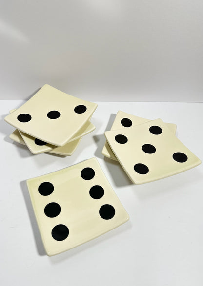 Restoration Hardware Dice Appetizer Plates