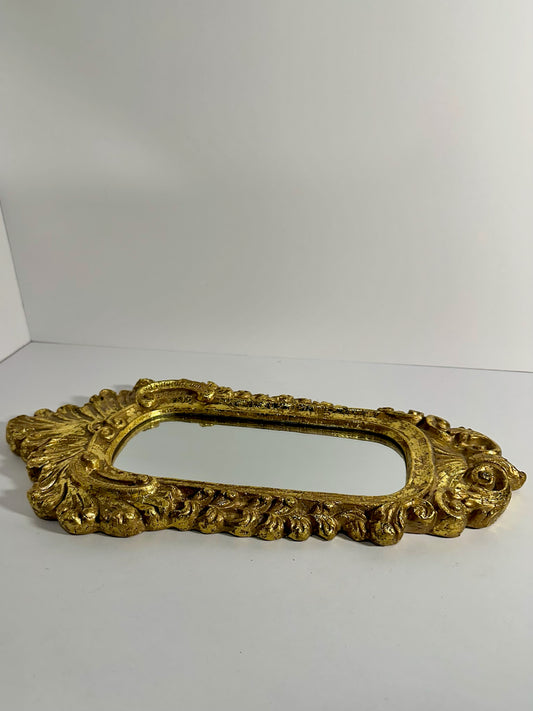 Hollywood Regency Gilt Ornate Mirror