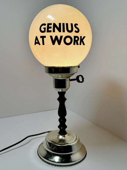 'Genius at Work' Lamp