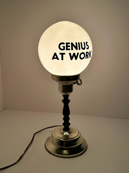 'Genius at Work' Lamp